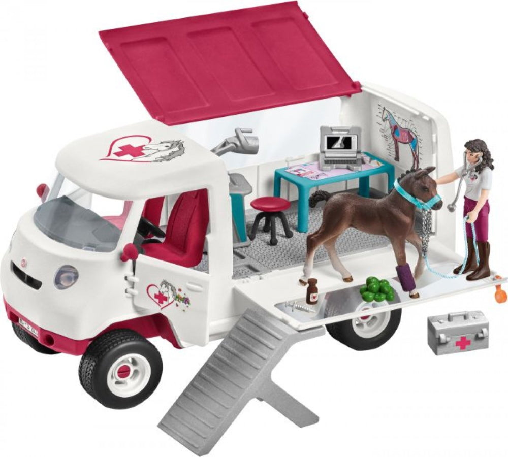 Schleich 42439 - Horse Club Mobile Tierärztin mit Hannoveraner Spielset Schleich 42439 - Horse Club Mobile Tierärztin mit Hannoveraner Spielset